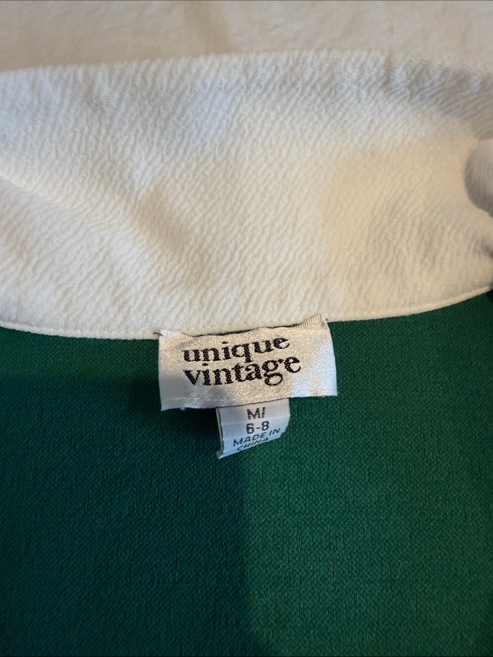 Unique Vintage Retro Floral Fit & Flare Collared Dress Size Medium Cottagecore - Picture 6 of 6